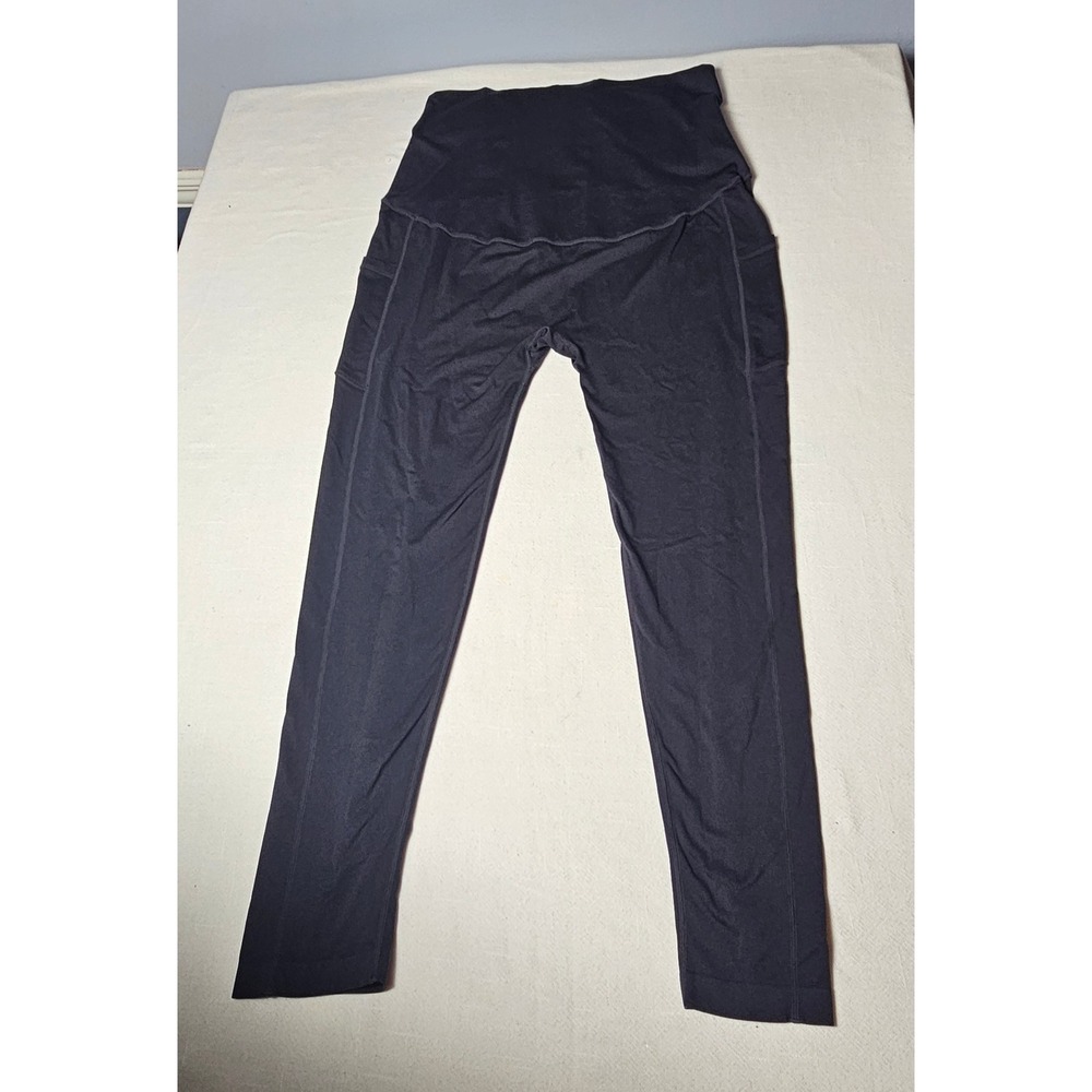 Destination Maternity‎ Womens XXXL Black Over The Belly Pocket Leggings RN114933